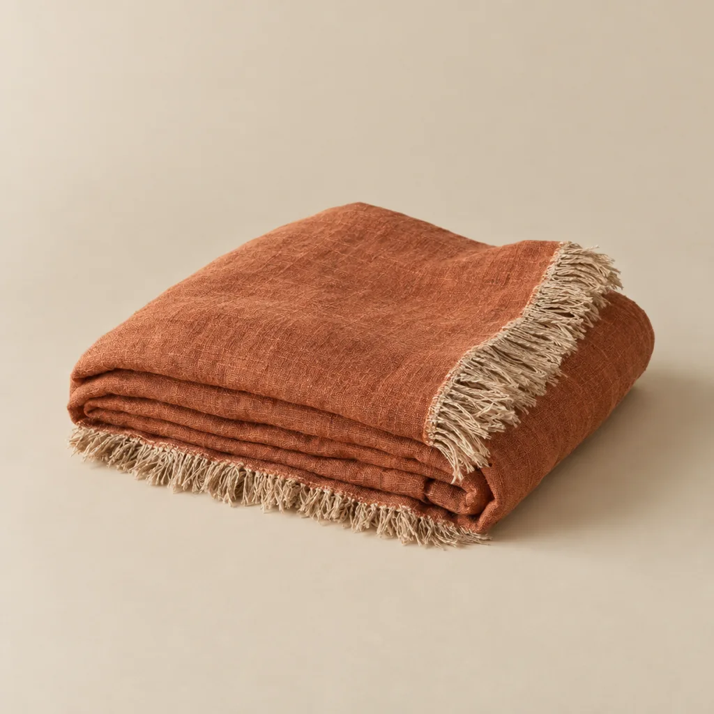 The linen throw — fictional concept